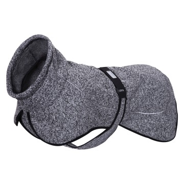 Rukka® Comfy Sweterek dla psa, czarny/szary - długość grzbietu ok. 50,5 cm (rozmiar 50)
