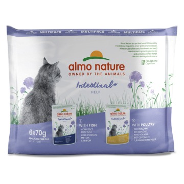 Almo Nature Holistic Intestinal Help, 6 x 70 g - Pakiet mieszany