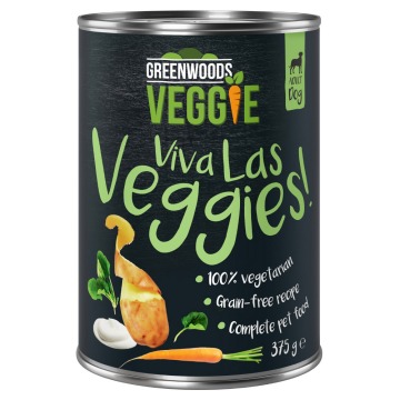Greenwoods Veggie, jogurt z ziemniakami, marchewką i szpinakiem - 12 x 375 g