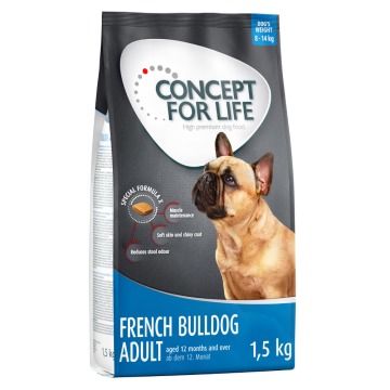 15% taniej! Concept for Life, 1 kg / 1,5 kg - French Bulldog Adult, 1,5 kg