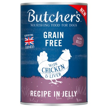Butcher's Original, bez zbóż, 48 x 400 g - Kurczak w galarecie