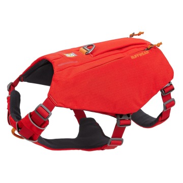 Ruffwear Switchbak Harness, szelki dla psa, czerwone - Rozmiar S, obwód klatki piersiowej: 56-69 cm