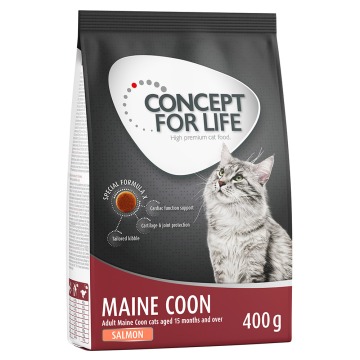 20% taniej! Concept for Life sucha karma, 400 g - Maine Coon Adult, łosoś - bezzbożowa receptura!
