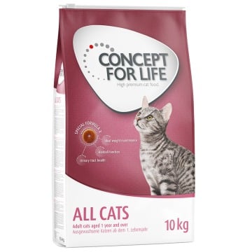 Concept for Life All Cats - ulepszona receptura! - 10 kg