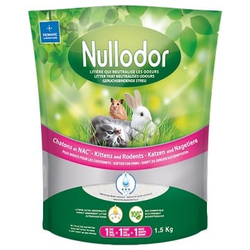 Nullodor żwirek silikatowy dla kotów i małych zwierząt - 1,5 kg (3 l )