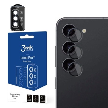 Osłona na aparat 3mk Lens Protection Pro 1 zestaw dla Galaxy S23 Plus, czarna