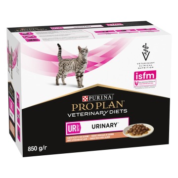 PURINA PRO PLAN Veterinary Diets Feline UR ST/OX Urinary, łosoś - 2 x 10 x 85 g