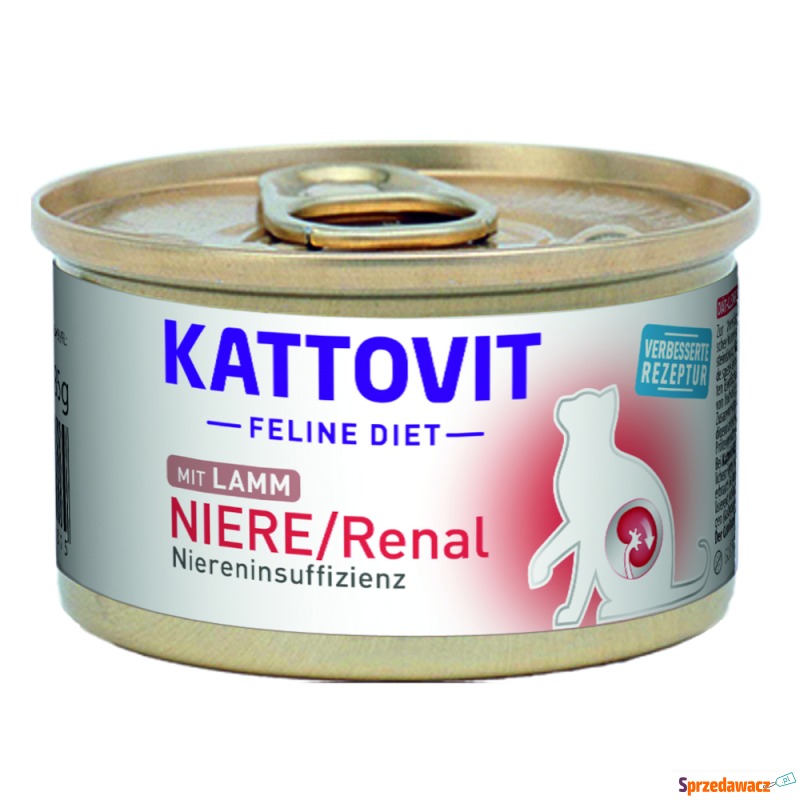 Kattovit Niere/Renal, 12 x 85 g - Jagnięcina - Karmy dla kotów - Biała Podlaska