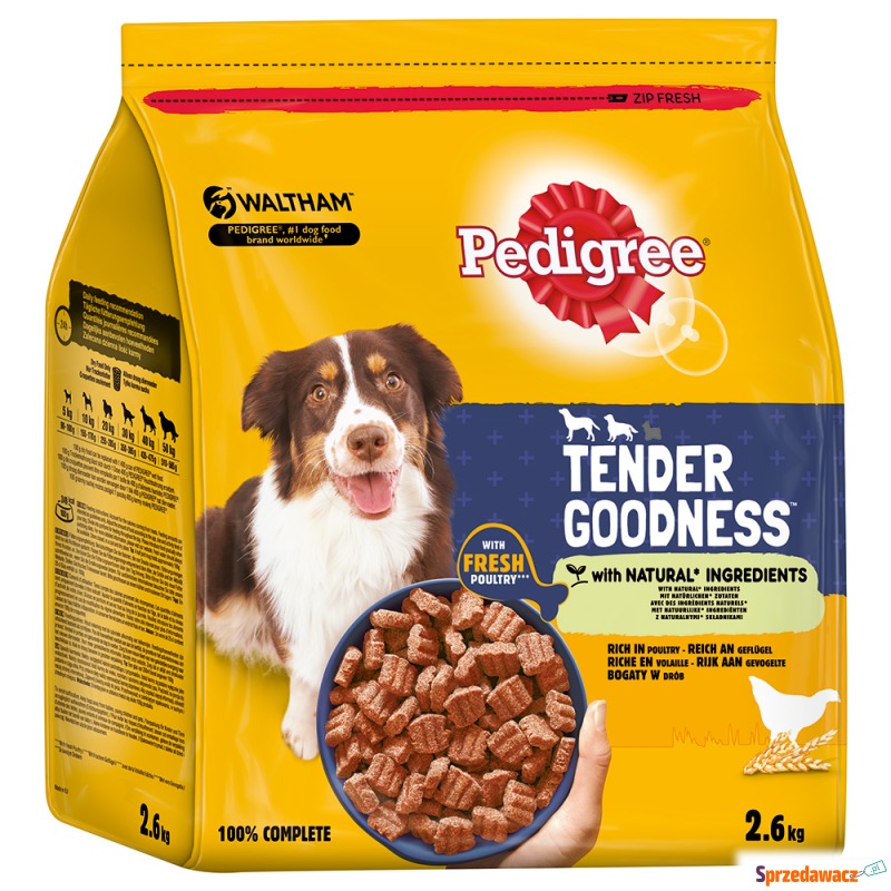 Pedigree Tender Goodness, drób - 3 x 2,6 kg - Karmy dla psów - Bielsko-Biała