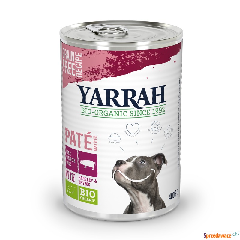 Yarrah Bio-Paté z wieprzowiną - 6 x 400 g - Karmy dla psów - Wrocław