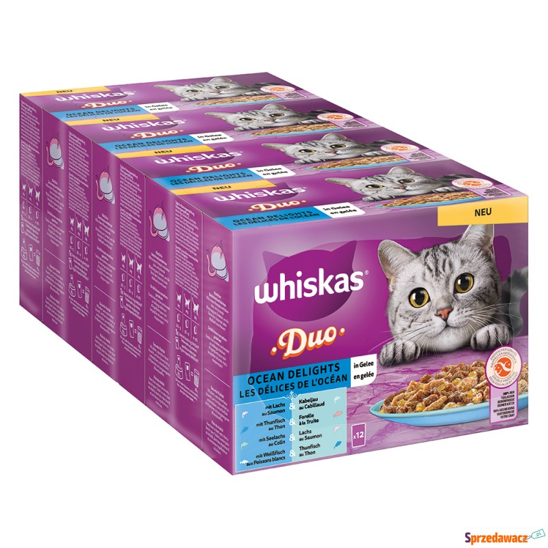 Pakiet Whiskas Duo, saszetki, 48 x 85 g - Ocean... - Karmy dla kotów - Legnica
