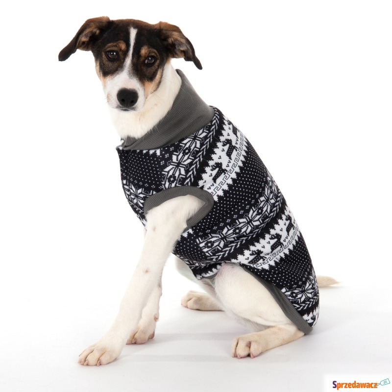 Sweterek dla psa, z norweskim wzorem - Dł. gr... - Odzież dla psów - Nowy Sącz