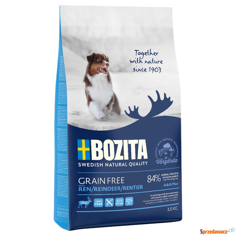 Bozita Grain Free, renifer - 3,5 kg - Karmy dla psów - Bytom