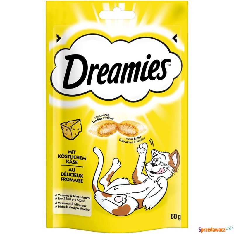Dreamies przysmaki dla kota - Ser, 60 g - Przysmaki dla kotów - Gowidlino