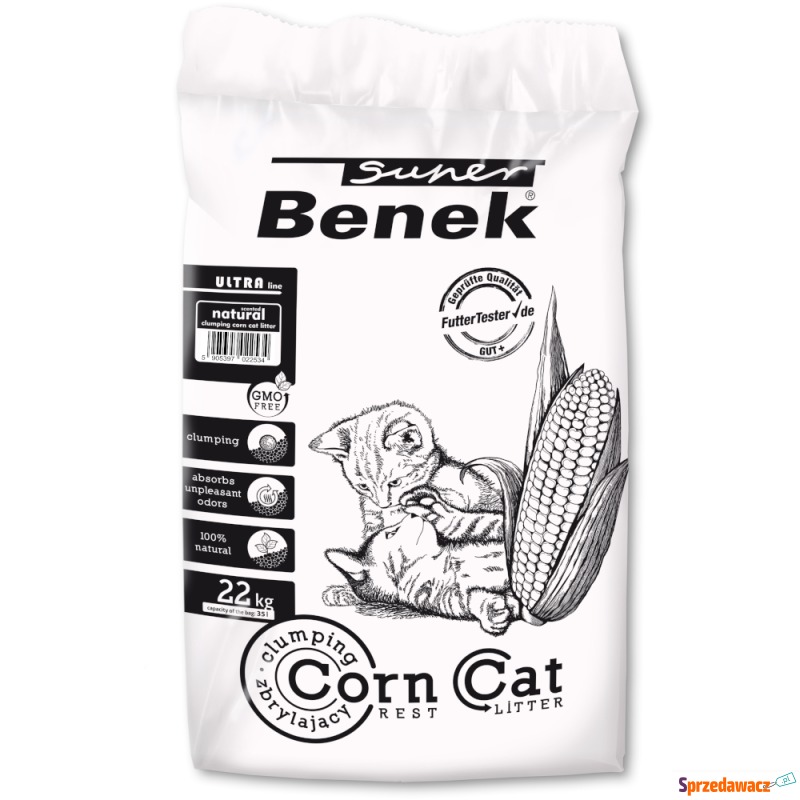 Super Benek Corn Cat Ultra Natural - 35 l (ok.... - Żwirki do kuwety - Gdańsk