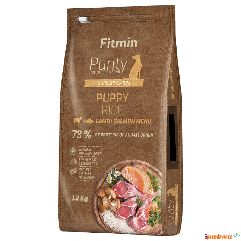 Dwupak Fitmin Purity - Rice Puppy, jagnięcina... - Karmy dla psów - Częstochowa