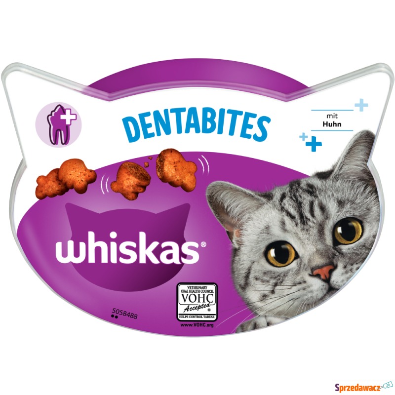 Whiskas Dentabites - Z kurczakiem, 8 x 40 g - Przysmaki dla kotów - Chruszczobród