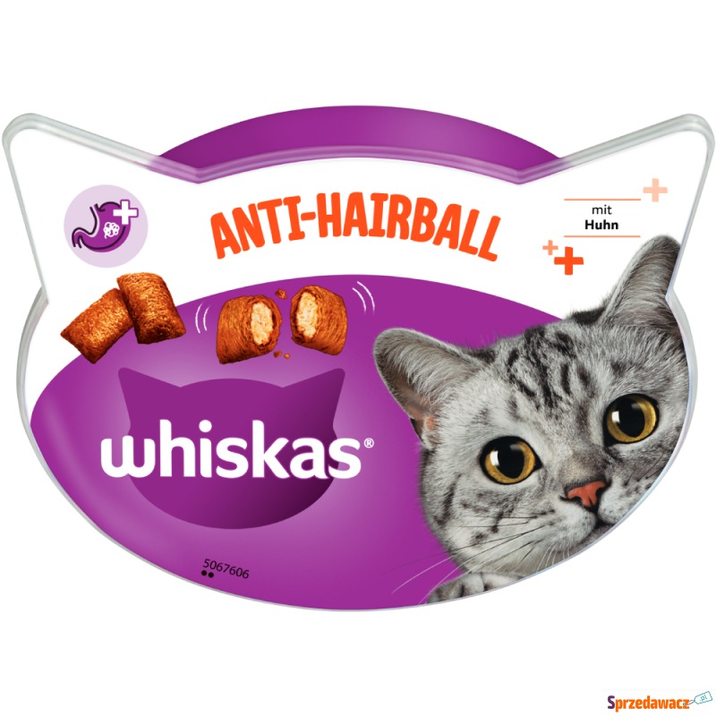Whiskas Anti-Hairball - 8 x  60 g - Przysmaki dla kotów - Ruda Śląska