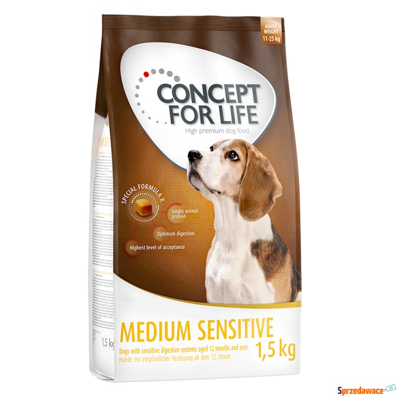 Concept for Life Medium Sensitive - 4 x 1,5 kg - Karmy dla psów - Swarzędz