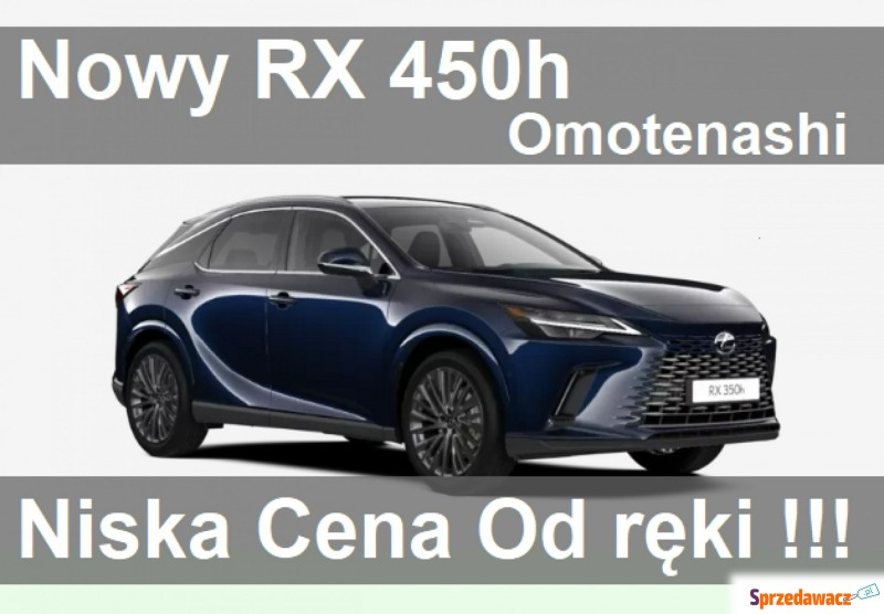 Lexus RX  SUV 2023,  0.0 zasilanie elektryczne - Na sprzedaż za 419 999 zł - Szczecinek