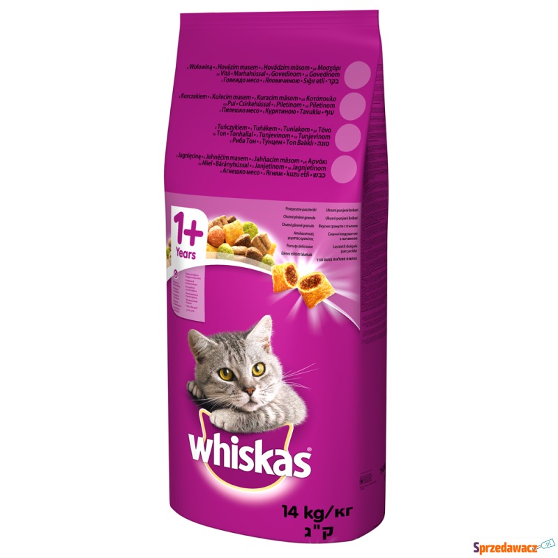 Whiskas 1+ z wołowiną - 14 kg - Karmy dla kotów - Rzeszów