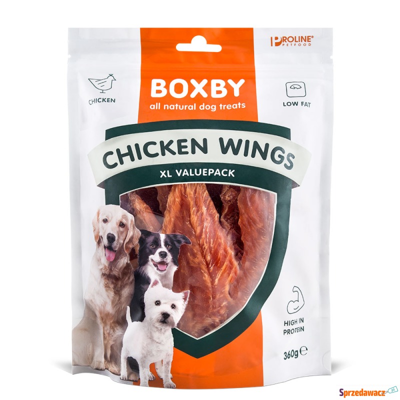 Boxby Snacks Skrzydełka z kurczaka - 360 g - Przysmaki dla psów - Pruszków