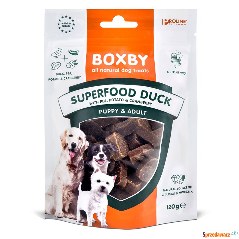 Boxby Superfood Snacks z kaczką, groszkiem i... - Przysmaki dla psów - Kutno