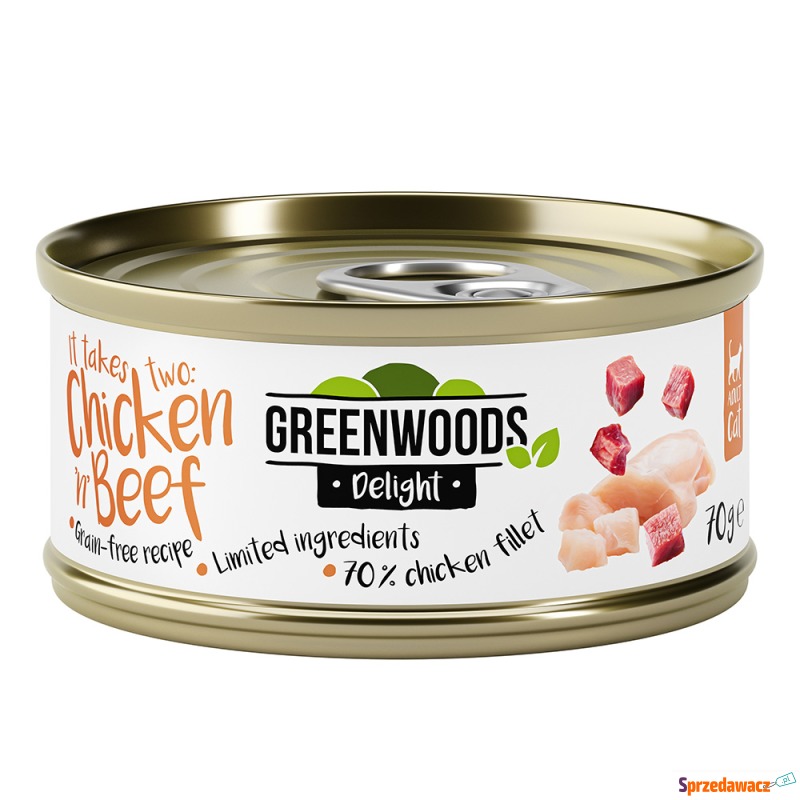 Greenwoods Delight, filet z kurczaka i wołowina... - Karmy dla kotów - Włocławek