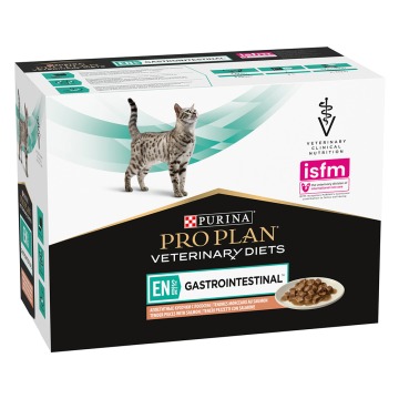 PURINA PRO PLAN Veterinary Diets Feline EN ST/OX Gastrointestinal, łosoś - 10 x 85 g