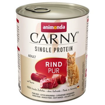 animonda Carny Single Protein Adult, 6 x 800 g - Wołowina