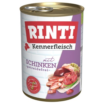 Megapakiet RINTI Kennerfleisch, 24 x 400 g - Szynka