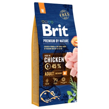 Dwupak Brit Premium by Nature - Premium by Nature, Adult M, 2 x 15 kg