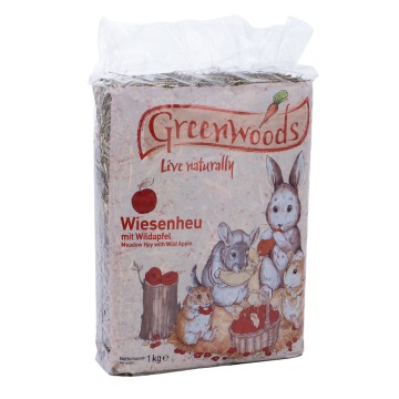 Greenwoods Siano łąkowe, 1 kg - Dzikie jabłko, 1 kg