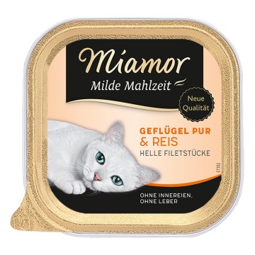 Megapakiet Miamor Milde Mahlzeit,  24 x 100g  - Drób z ryżem