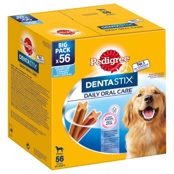 Pedigree DentaStix codzienna pielęgnacja zębów - Dla dużych psów (>25 kg), 2160 g, 56 szt.