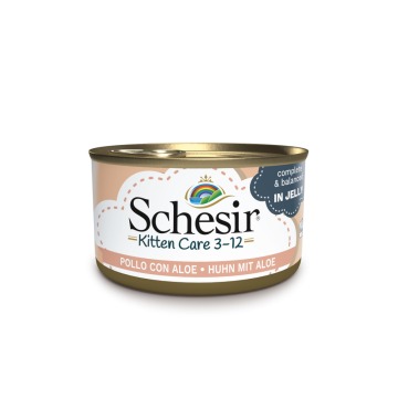 Schesir Kitten in Jelly - Kurczak z aloesem, 6 x 85 g