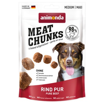 animonda Meat Chunks Medium / Maxi - Wołowina, 4 x 80 g