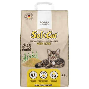 Porta SoftCat Corn, żwirek dla kota - 9,5 l