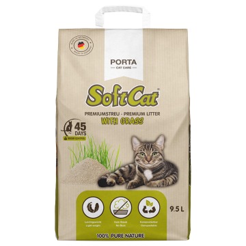 Porta SoftCat Grass, żwirek dla kota - 9,5 l
