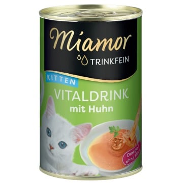 Miamor Vitaldrink Kitten napój dla kota, 24 x 135 ml  - Kurczak