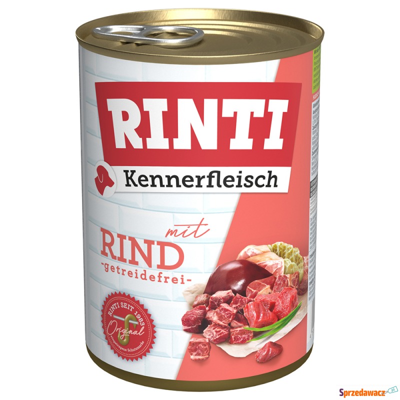 Megapakiet RINTI Kennerfleisch, 24 x 400 g -... - Karmy dla psów - Szczecin