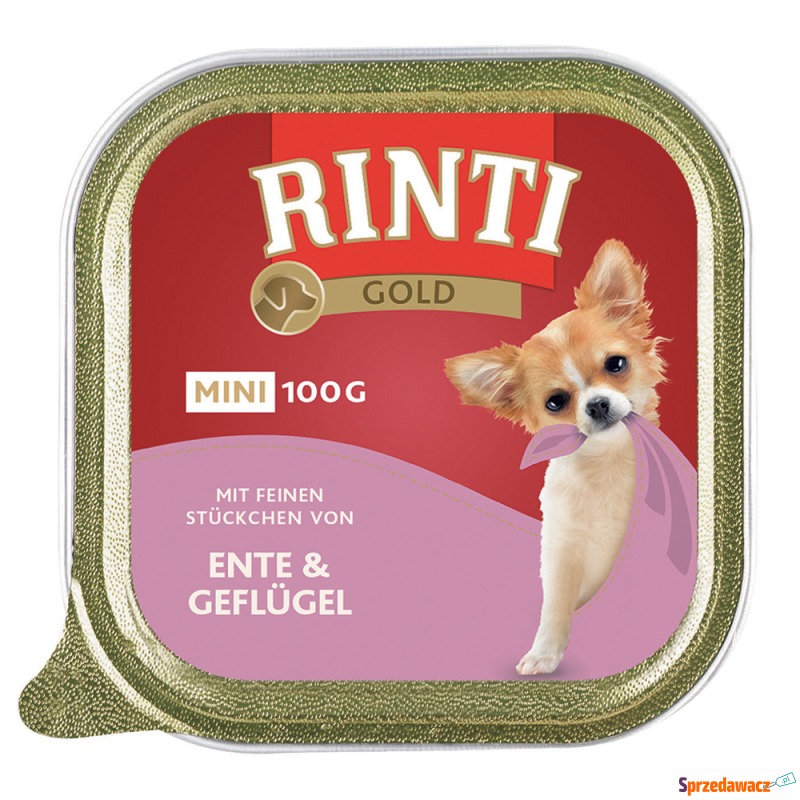 Megapakiet RINTI Gold Mini, 24 x 100 g - Kaczka... - Karmy dla psów - Gorzów Wielkopolski