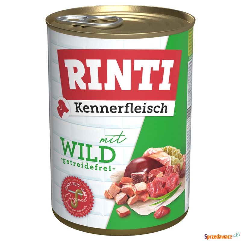 Megapakiet RINTI Kennerfleisch, 24 x 400 g -... - Karmy dla psów - Radom