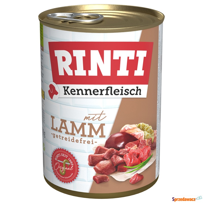 Megapakiet RINTI Kennerfleisch, 24 x 400 g -... - Karmy dla psów - Lubin