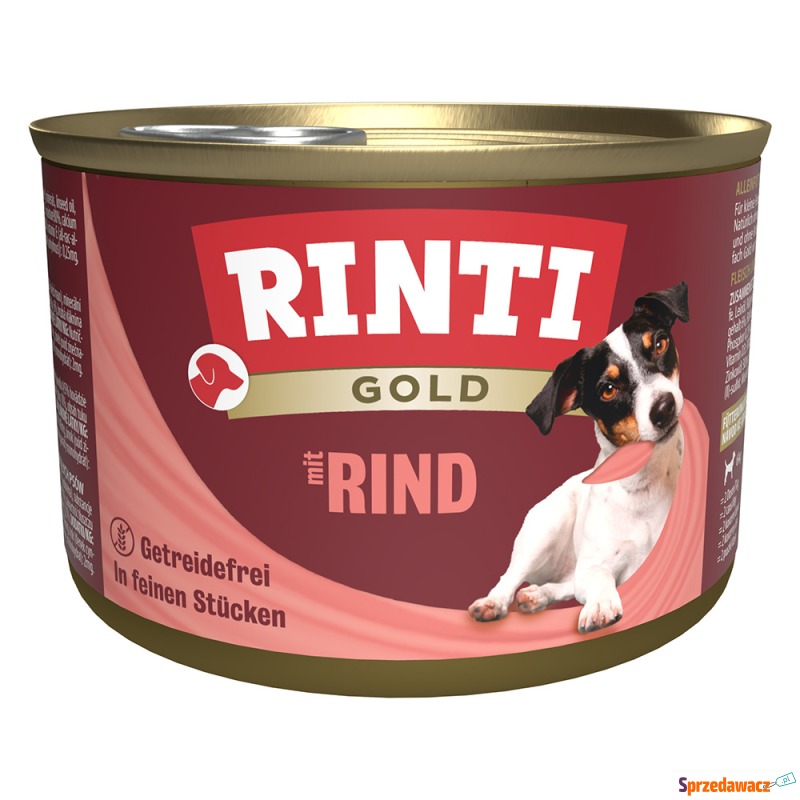 RINTI Gold, 12 x 185 g - Kawałki wołowiny - Karmy dla psów - Bydgoszcz