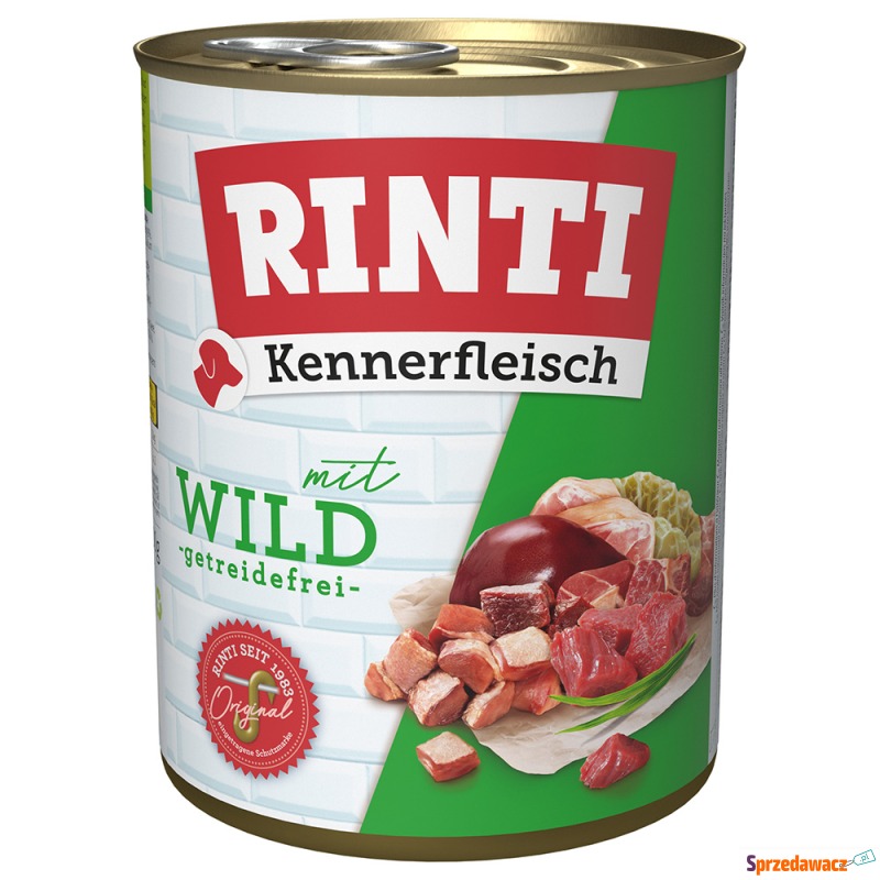 Pakiet RINTI Kennerfleisch, 12 x 800 g - Dziczyzna - Karmy dla psów - Piekary Śląskie