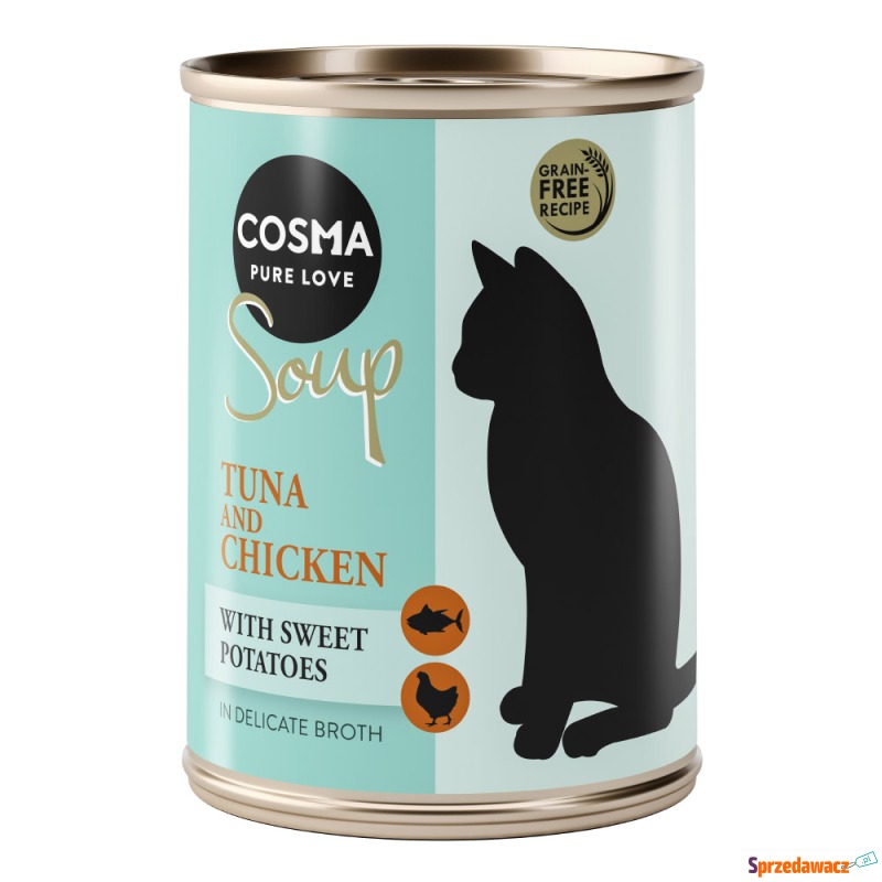 Megapakiet Cosma Soup, 24 x 100 g - Tuńczyk z... - Karmy dla kotów - Krosno