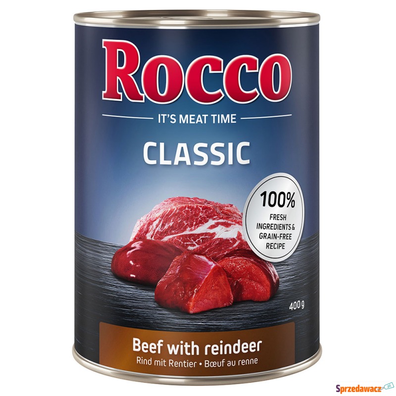 Rocco Classic, 6 x 400 g - Wołowina i renifer - Karmy dla psów - Kołobrzeg