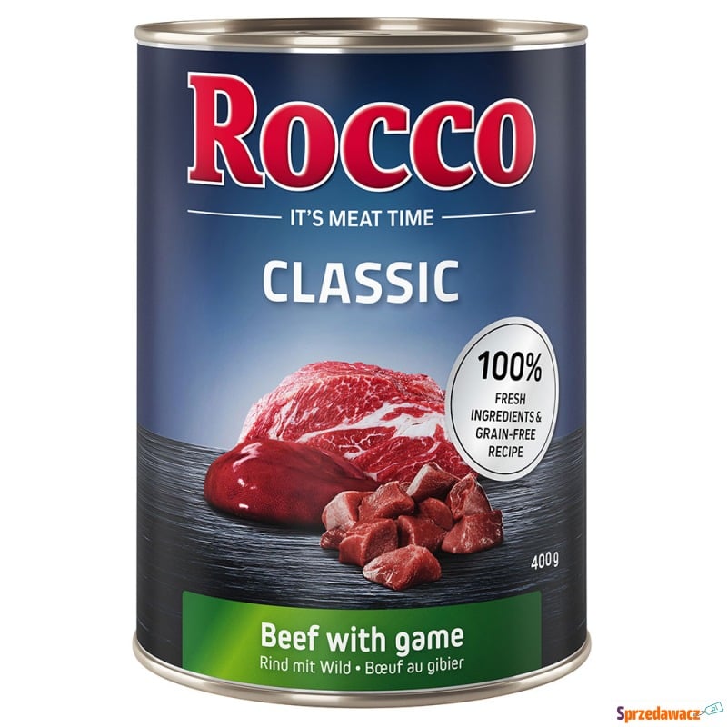 Pakiet mieszany Rocco Classic, 12 x 400 g - W... - Karmy dla psów - Kalisz