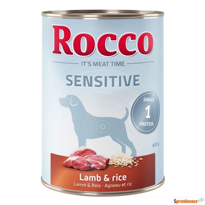 Megapakiet Rocco Sensitive, 24 x 400 g - Jagn... - Karmy dla psów - Radom